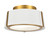 Crystorama - FUL-903-GA - Two Light Semi Flush Mount - Fulton - Antique Gold