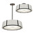 Fulton Six Light Chandelier (FUL-907-BK)