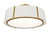 Crystorama - FUL-907-GA_CEILING - Six Light Semi Flush Mount - Fulton - Antique Gold