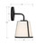 Fulton One Light Wall Sconce (FUL-911-BK)