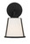 Fulton One Light Wall Sconce (FUL-911-BK)