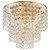Crystorama - GAB-B7303-GA - Three Light Flush Mount - Gabrielle - Antique Gold