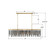 Gemma Six Light Linear Chandelier (GEM-7007-MG-SS)