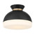 Crystorama - GID-4000-MK-VG - One Light Flush Mount - Gidget - Matte Black + Vibrant Gold