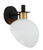 Gigi One Light Wall Sconce (GIG-811-BK-AG)