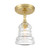 Crystorama - GRG-1040-AG_CEILING - One Light Semi Flush Mount - Gregory - Aged Brass