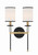 Crystorama - HAT-472-BF-VG - Two Light Wall Sconce - Hatfield - Black Forged + Vibrant Gold
