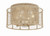 Crystorama - JAY-A5000-BS - Four Light Flush Mount - Jayna - Burnished Silver