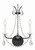 Crystorama - KAR-90902-MK-CL-MWP - Two Light Wall Sconce - Karrington - Matte Black