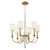Crystorama - LLO-486-AG - Six Light Chandelier - Lloyd - Aged Brass