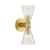Crystorama - LOT-702-LG - Two Light Wall Sconce - Lotus - Luxe Gold
