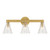 Crystorama - LOT-703-LG - Three Light Bath - Lotus - Luxe Gold
