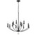 Mila 12 Light Chandelier (MIL-8012-BK)