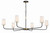 Crystorama - NIL-70016-BF-MG - Six Light Chandelier - Niles - Black Forged + Modern Gold