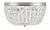 Crystorama - NOL-314-CH-CL-MWP - Three Light Flush Mount - Nola - Polished Chrome