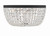 Crystorama - NOL-320-BF-CL-MWP - Five Light Flush Mount - Nola - Black Forged
