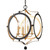 Crystorama - ODE-704-BK-GA - Four Light Chandelier - Odelle - Black + Antique Gold