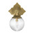 Orly One Light Wall Sconce (ORY-1001-AG-CL)