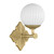 Orly One Light Wall Sconce (ORY-1001-AG-WH)