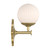 Orly One Light Wall Sconce (ORY-1001-AG-WH)