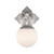 Orly One Light Wall Sconce (ORY-1001-PN-WH)