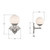 Orly One Light Wall Sconce (ORY-1001-PN-WH)