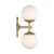Orly Two Light Wall Sconce (ORY-1002-AG-WH)