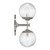Orly Two Light Wall Sconce (ORY-1002-PN-CL)