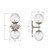 Orly Two Light Wall Sconce (ORY-1002-PN-CL)