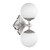Orly Two Light Wall Sconce (ORY-1002-PN-WH)