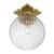 Orly One Light Semi Flush Mount (ORY-1003-AG-CL)