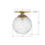 Orly One Light Semi Flush Mount (ORY-1003-AG-CL)