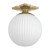 Orly One Light Semi Flush Mount (ORY-1003-AG-WH)