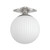 Orly One Light Semi Flush Mount (ORY-1003-PN-WH)