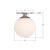 Orly One Light Semi Flush Mount (ORY-1003-PN-WH)