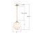Orly One Light Pendant (ORY-1007-AG-WH)