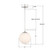Orly One Light Pendant (ORY-1007-PN-WH)