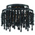 Crystorama - POP-A5073-MK - Three Light Semi Flush Mount - Poppy - Matte Black