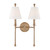 Crystorama - RIV-383-AG - Two Light Wall Sconce - Riverdale - Aged Brass