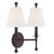 Riverdale Two Light Wall Sconce (RIV-383-DB)