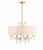Crystorama - ROL-18806-GA - Six Light Chandelier - Rollins - Antique Gold