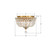 Roslyn Three Light Flush Mount (ROS-A1003-AG-CL-MWP)