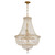Crystorama - ROS-A1009-AG-CL-MWP - Nine Light Chandelier - Roslyn - Aged Brass