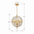 Roxy Three Light Chandelier (ROX-A9003-GA)