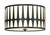 Crystorama - ROY-800-BK - Three Light Flush Mount - Royston - Black