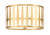 Crystorama - ROY-800-GA - Three Light Flush Mount - Royston - Antique Gold