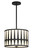 Crystorama - ROY-803-BK - Three Light Pendant - Royston - Black