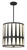 Crystorama - ROY-805-BK - Four Light Pendant - Royston - Black