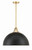 Crystorama - SOT-18015-MK-GA - One Light Pendant - Soto - Matte Black + Antique Gold