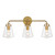 Crystorama - VSS-7013-LG - Three Light Bath - Voss - Luxe Gold